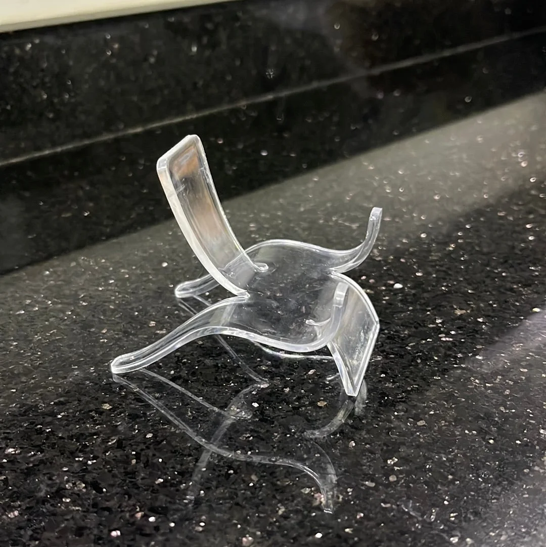 Acrylic specimen U- stand 75mm x 60mm