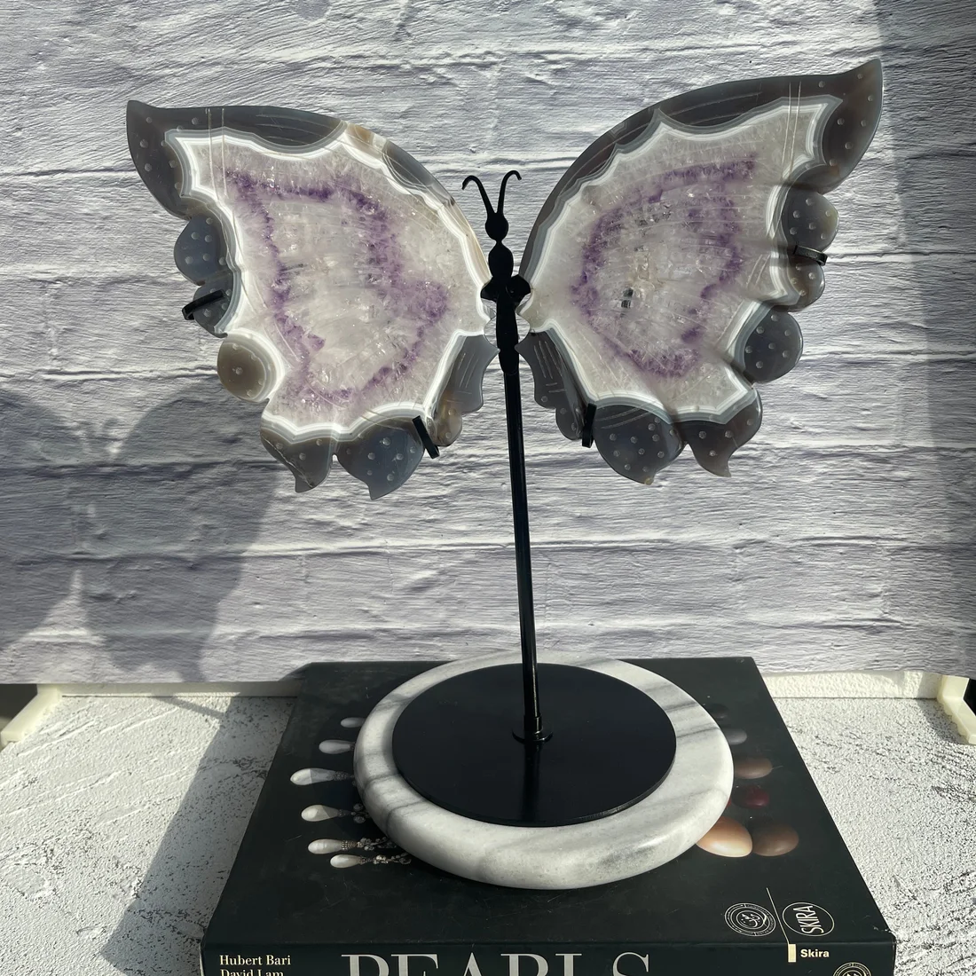 Amethyst Agate Butterfly