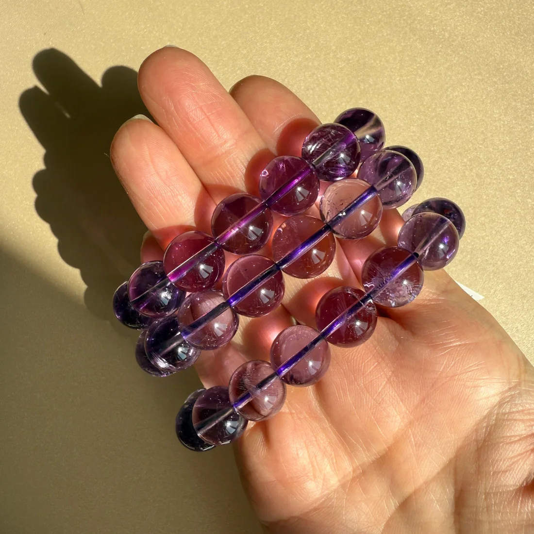 Amethyst (Brazilian) Beaded Bracelet