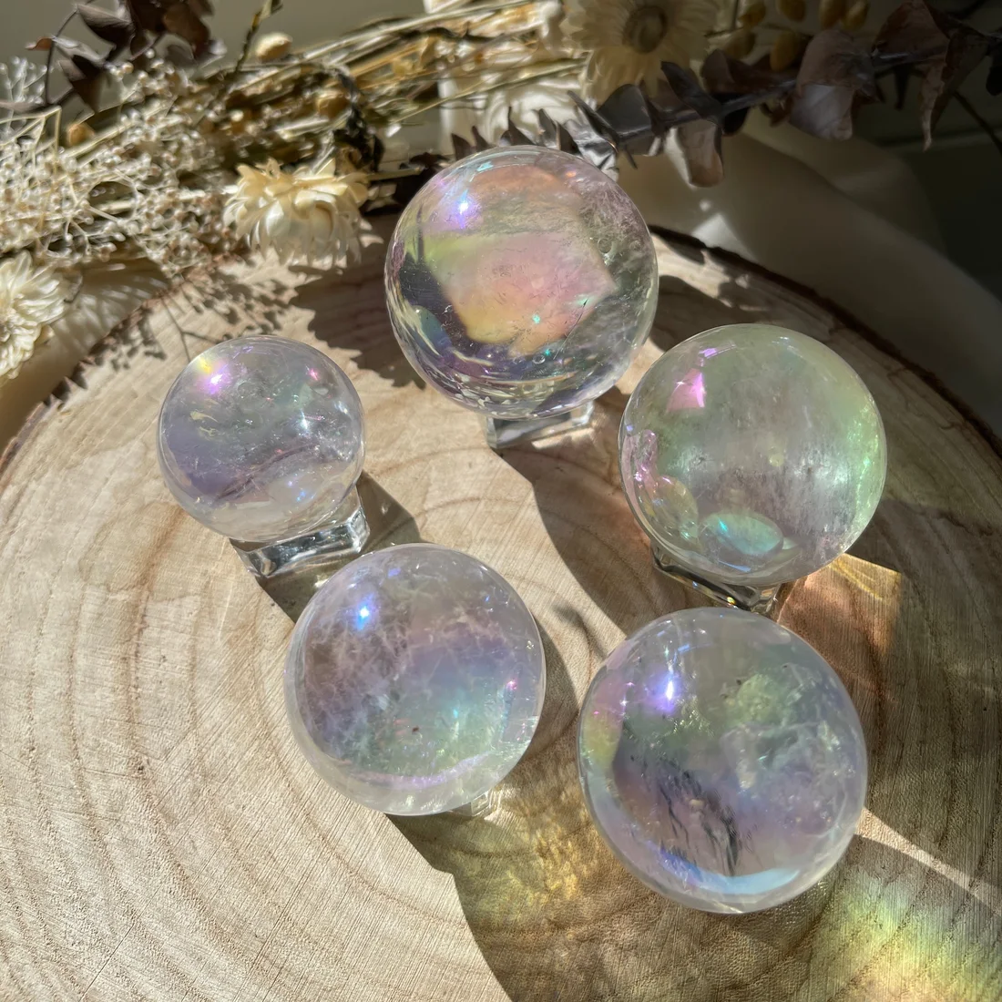Angel Aura Quartz Sphere