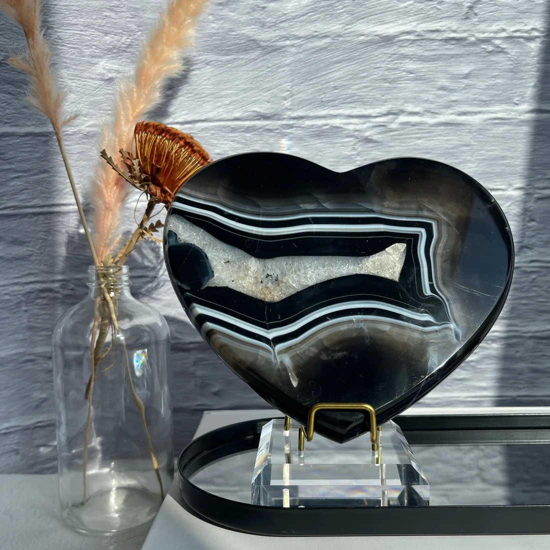 Agate Heart Platter
