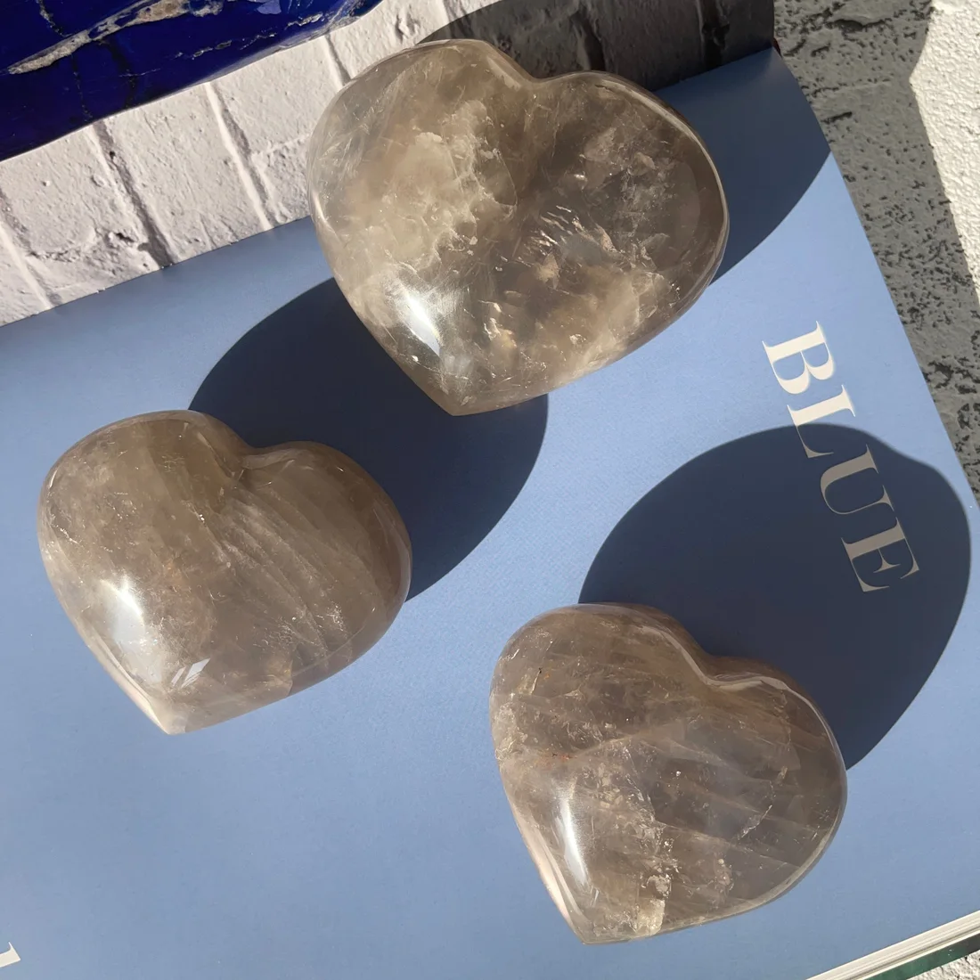 Blue Rose Quartz Heart