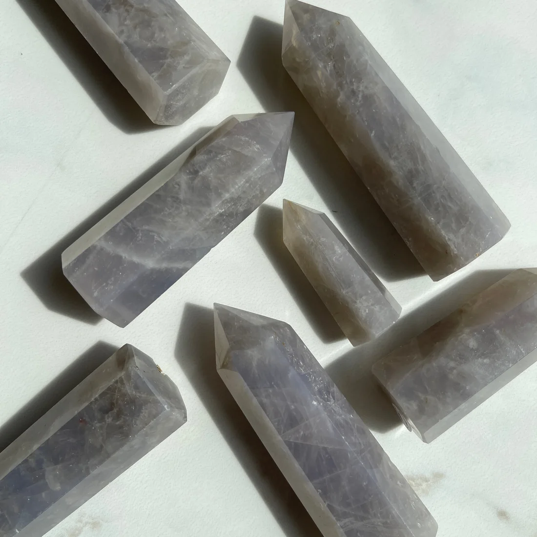 Blue Rose Quartz Single Points