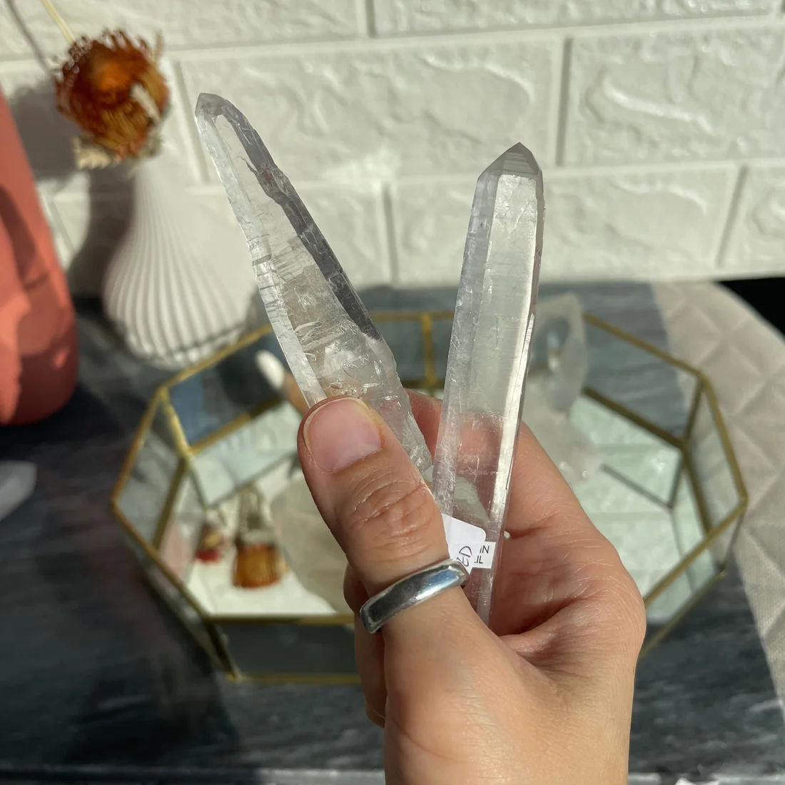 Clear Etched Laser Quartz Wand