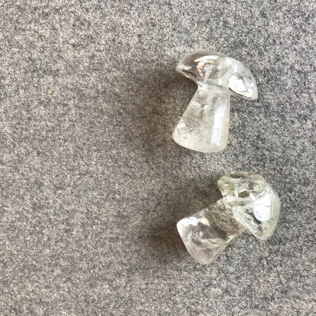 Clear Quartz Mushroom Carving
