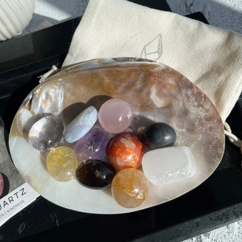 "Crazy Stone Lady" Tumbled Set
