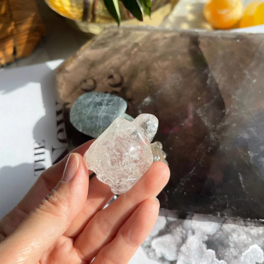 Clear Quartz Turtle Carvings