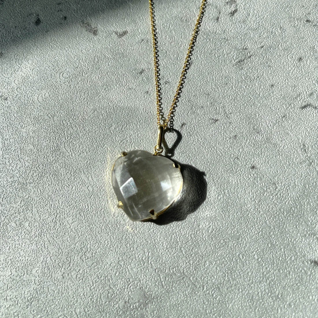 Faceted Heart Necklace