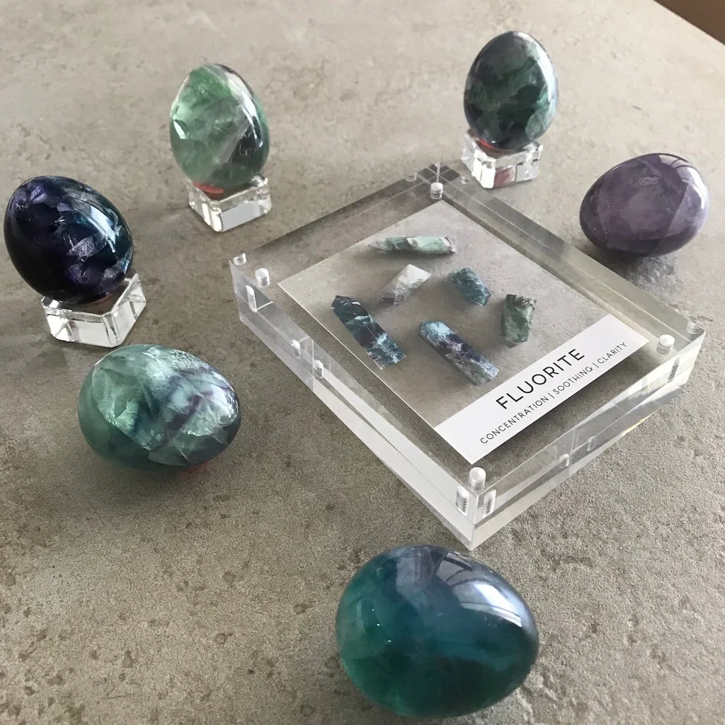 Rainbow Fluorite Eggs