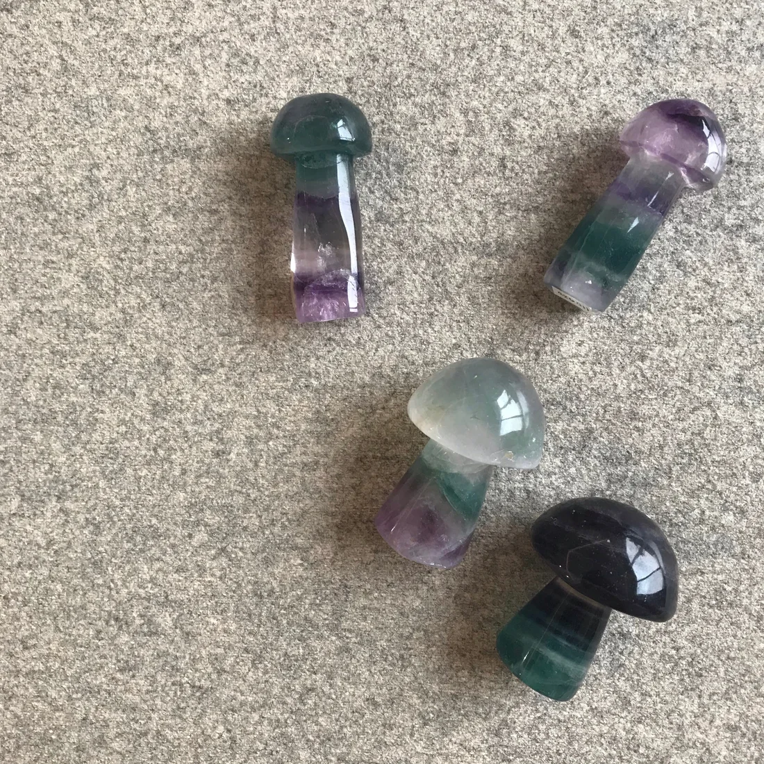 Fluorite Mushroom Carving