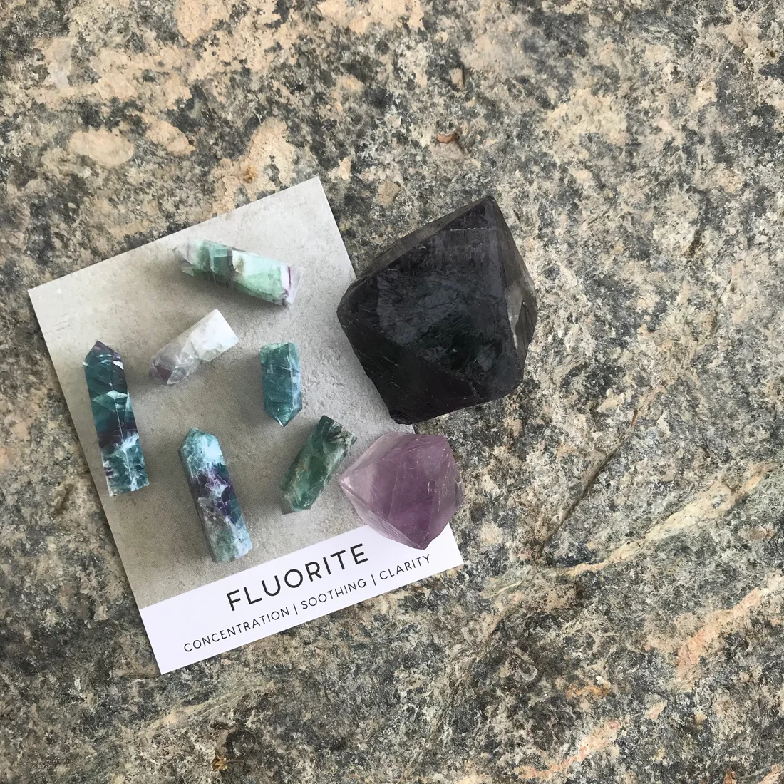 Fluorite Octahedron set
