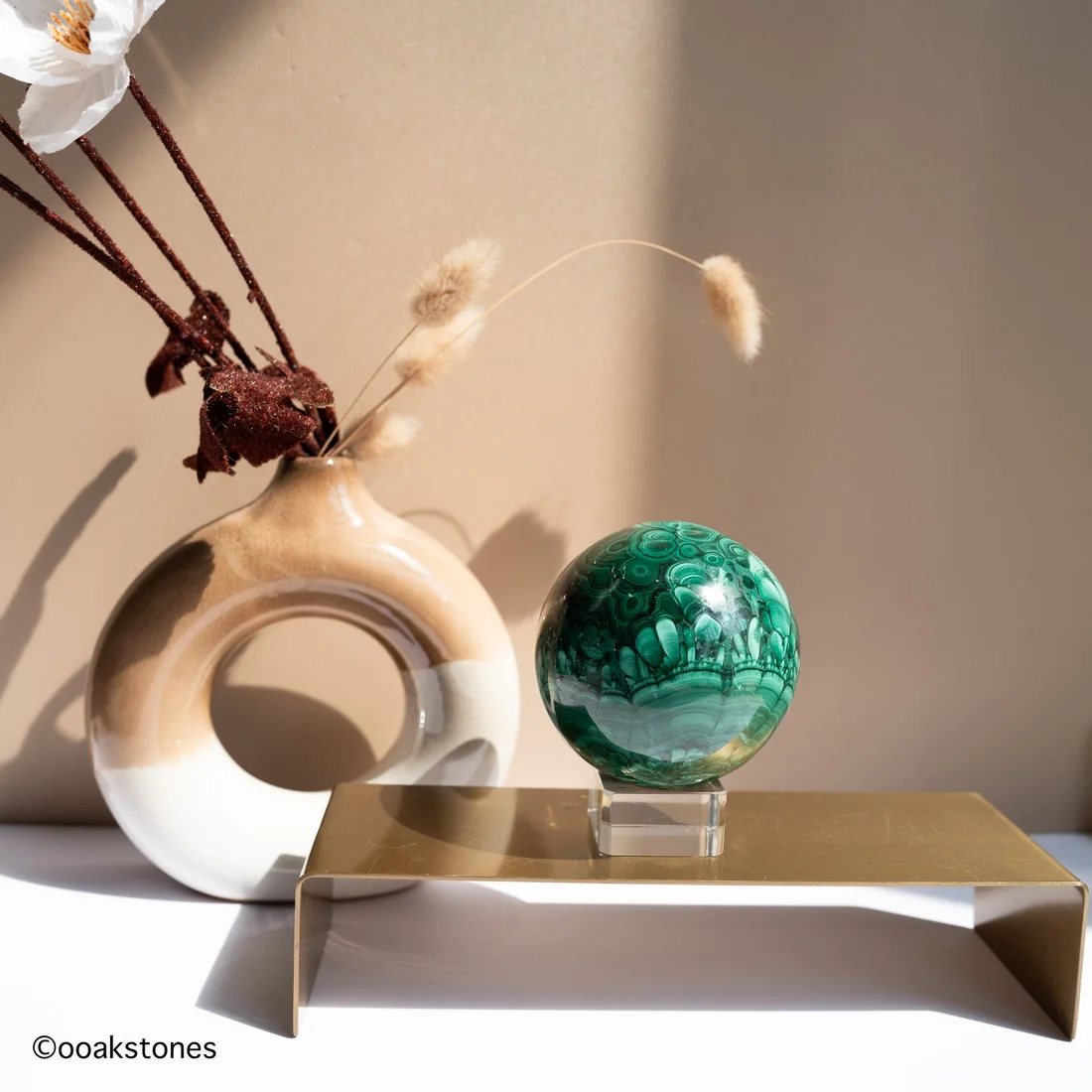 Natural Malachite Sphere | DRC