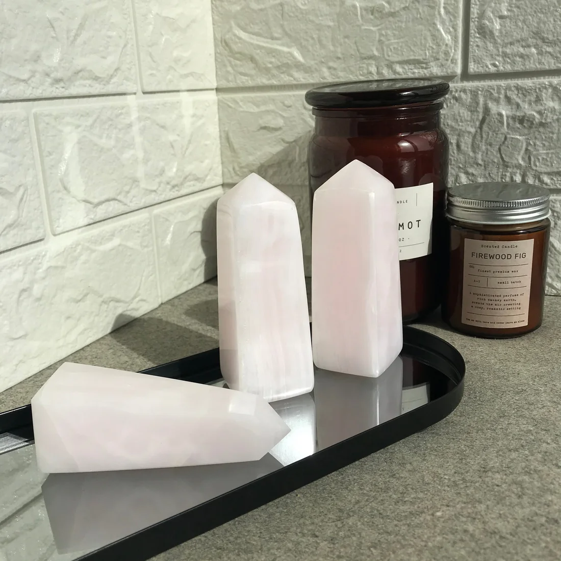 Mangano Pink Calcite Obelisk