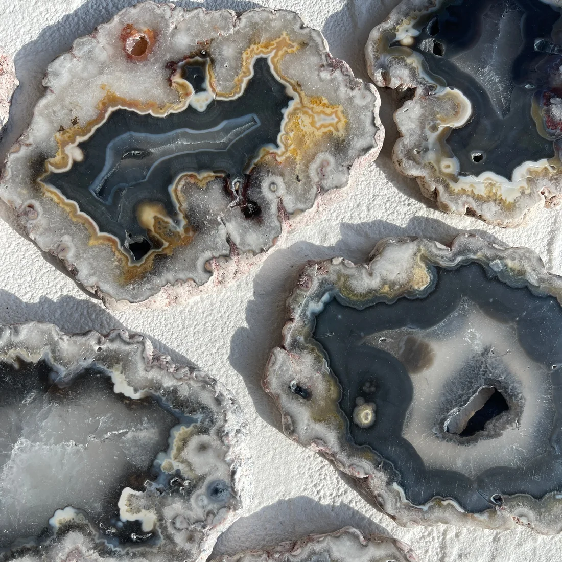 Monochrome Agate Slice