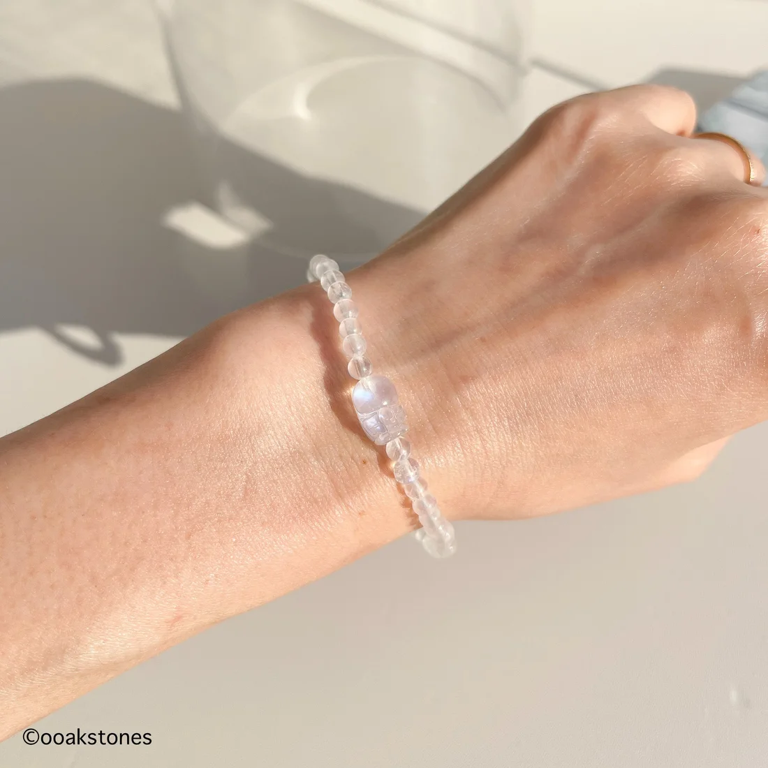 Moonstone Beaded Bracelets with Pixiu