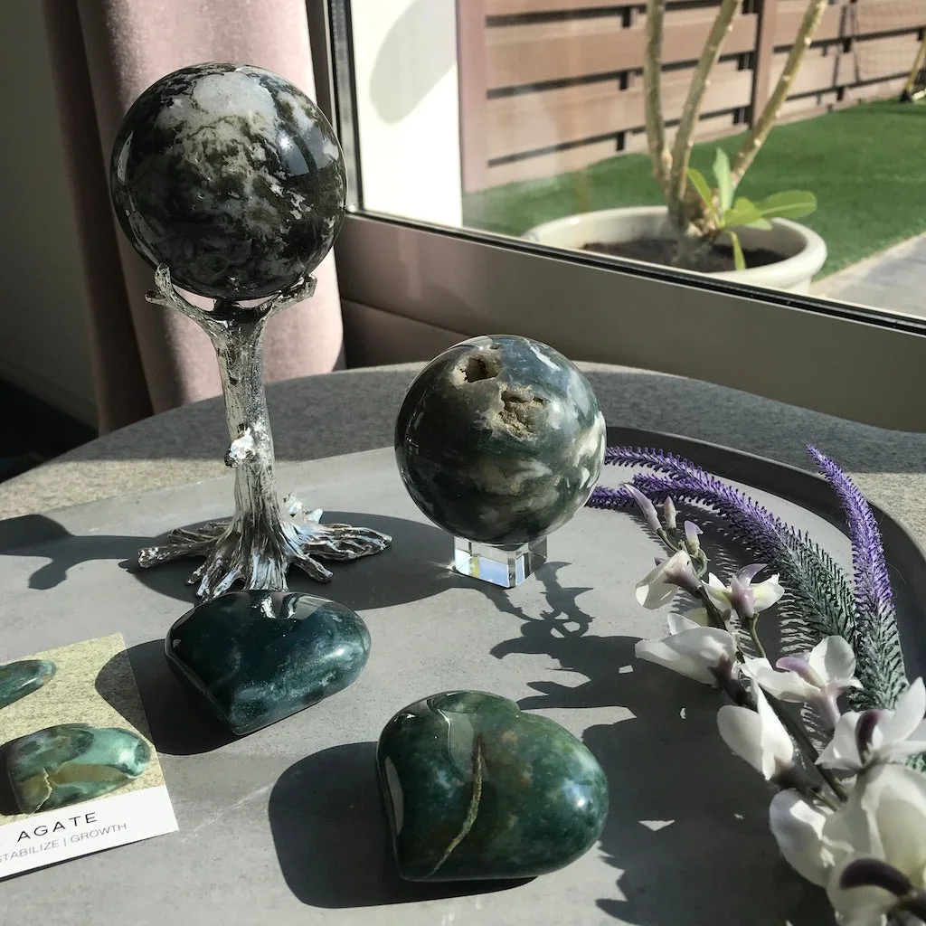 Moss Agate Sphere