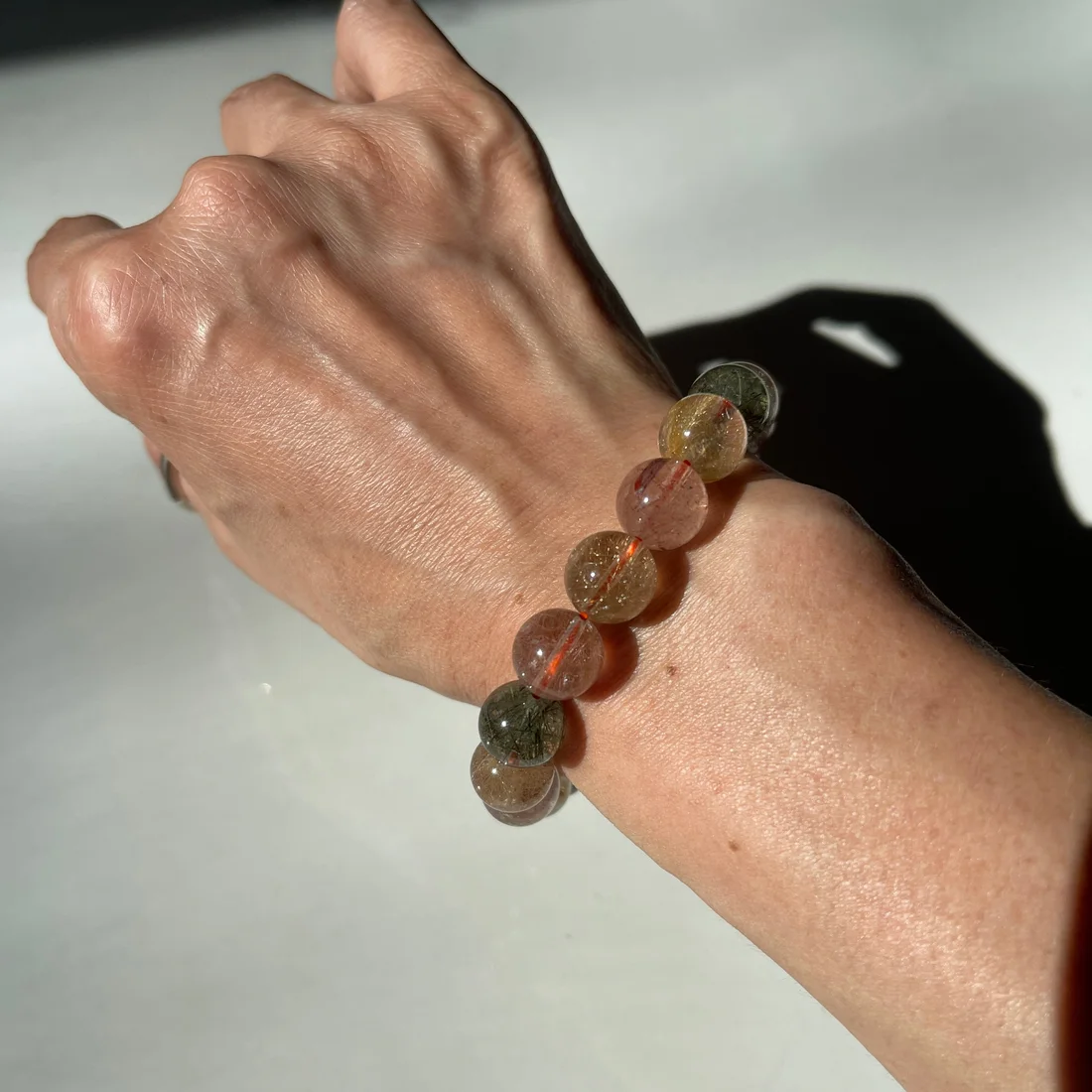 Mixed Rutilated Quartz Bracelet