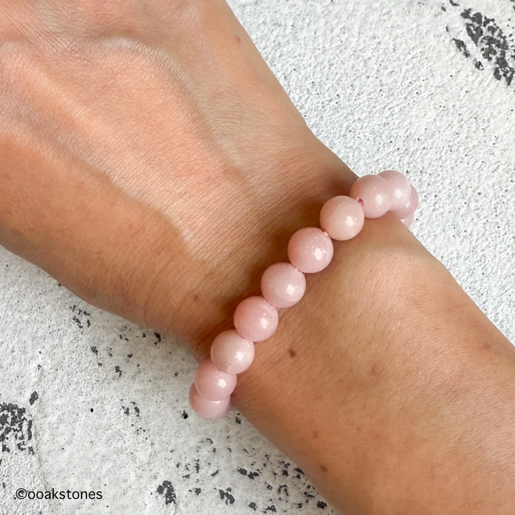 Pink Opal Beaded Bracelet