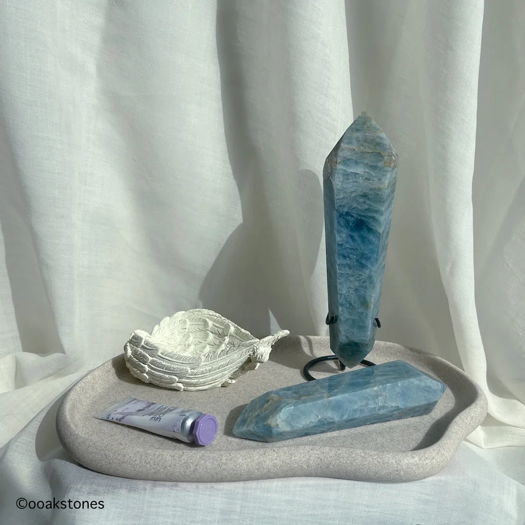 Polished Aquamarine Doubled Terminated Point