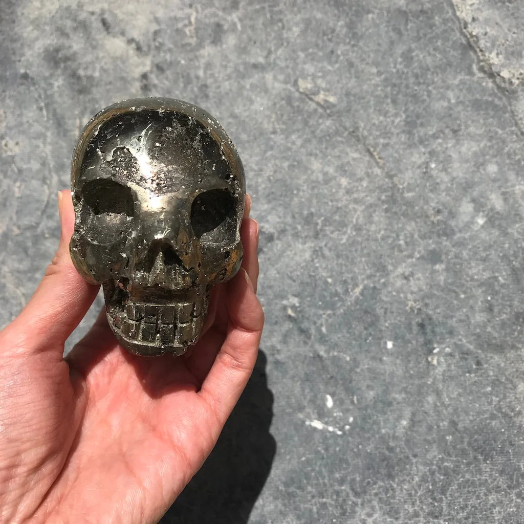 Pyrite Skull