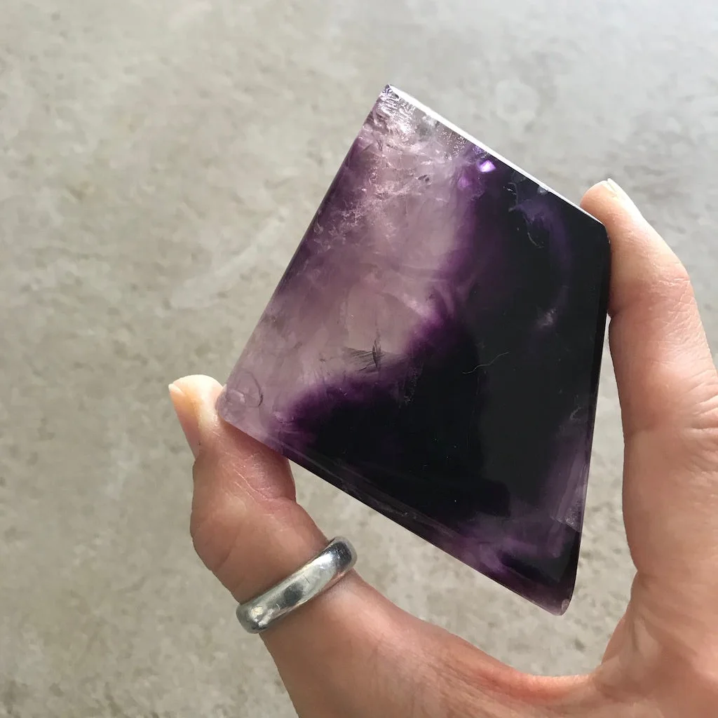 Rainbow Fluorite Slab