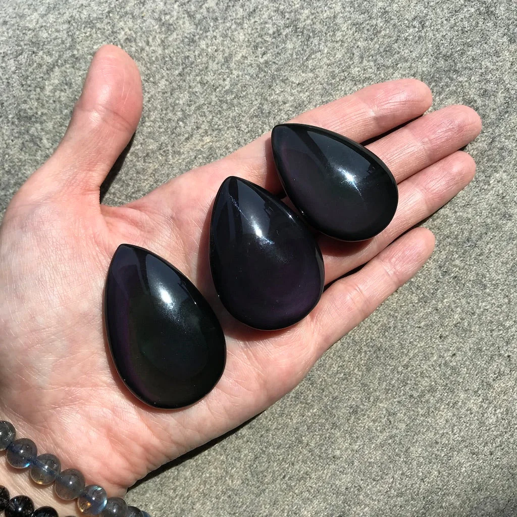 Rainbow Obsidian Tearsdrop
