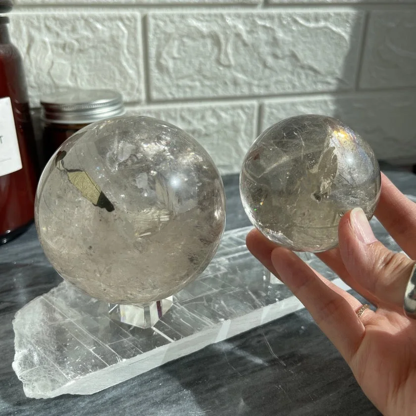 Rainbow Smoky Quartz Sphere