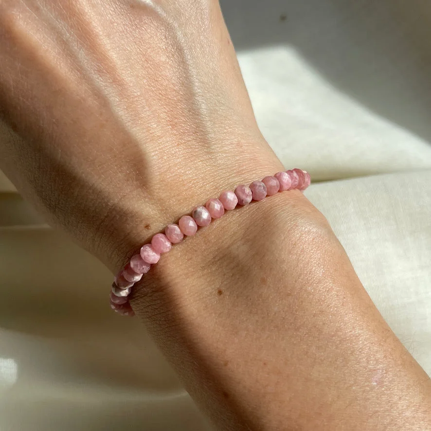 Rhodocrosite Adjustable Bracelet