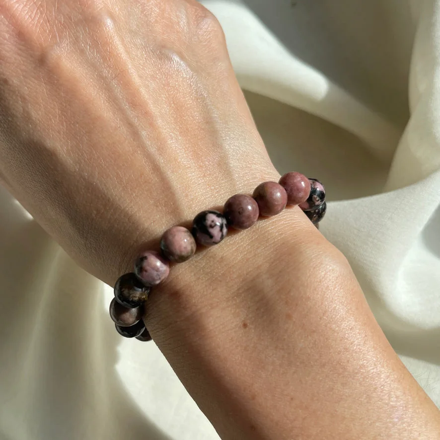 Rhodonite Beaded Bracelet