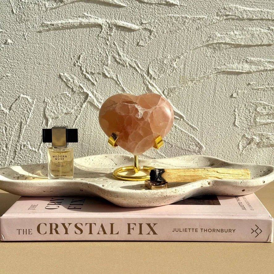 Rose Calcite Heart