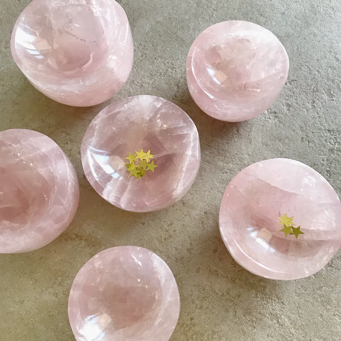 Rose Quartz bowls