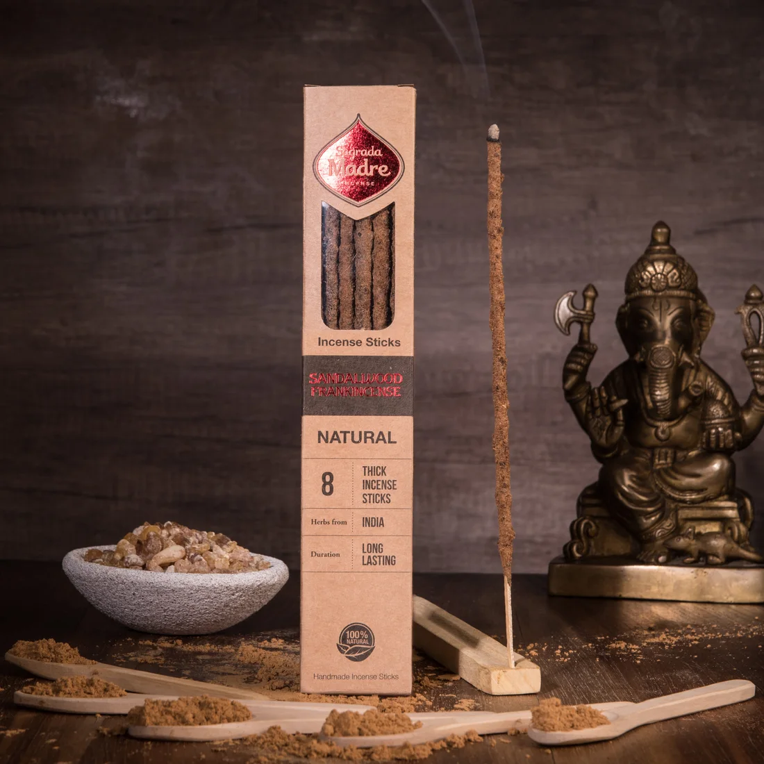 Sagrada Madre - Sandalwood with Frankincense Incense Sticks