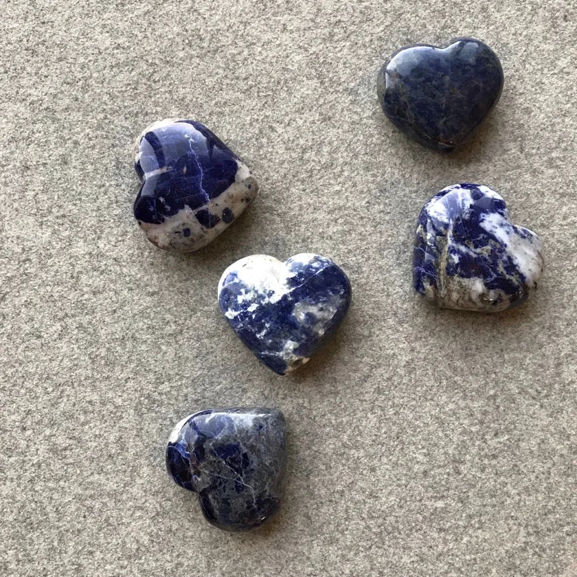 Sodalite hearts