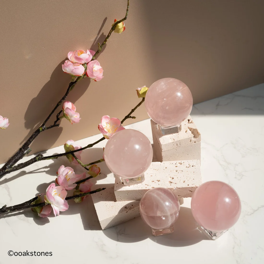 Star Rose Quartz Sphere