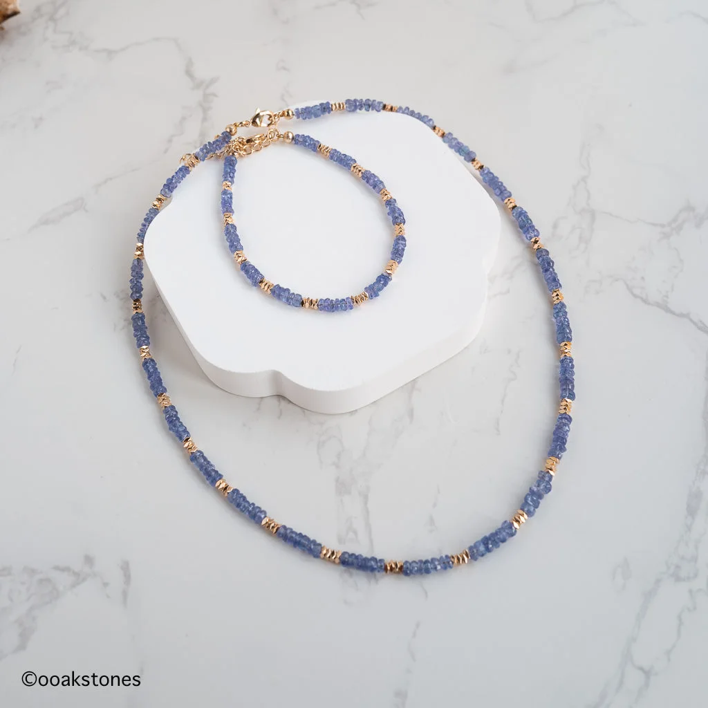 Tanzanite+ Hematite - Clarity Necklace