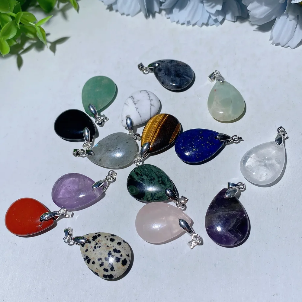 1.0" Mixed Crystal Water Drop Pendant Bulk Wholesale