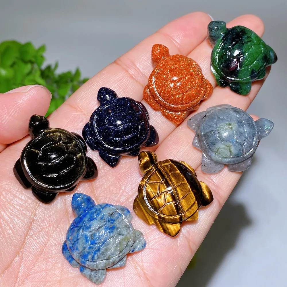 1.1" Crystal Turtle Carving Crystal Healing Bulk Wholesale