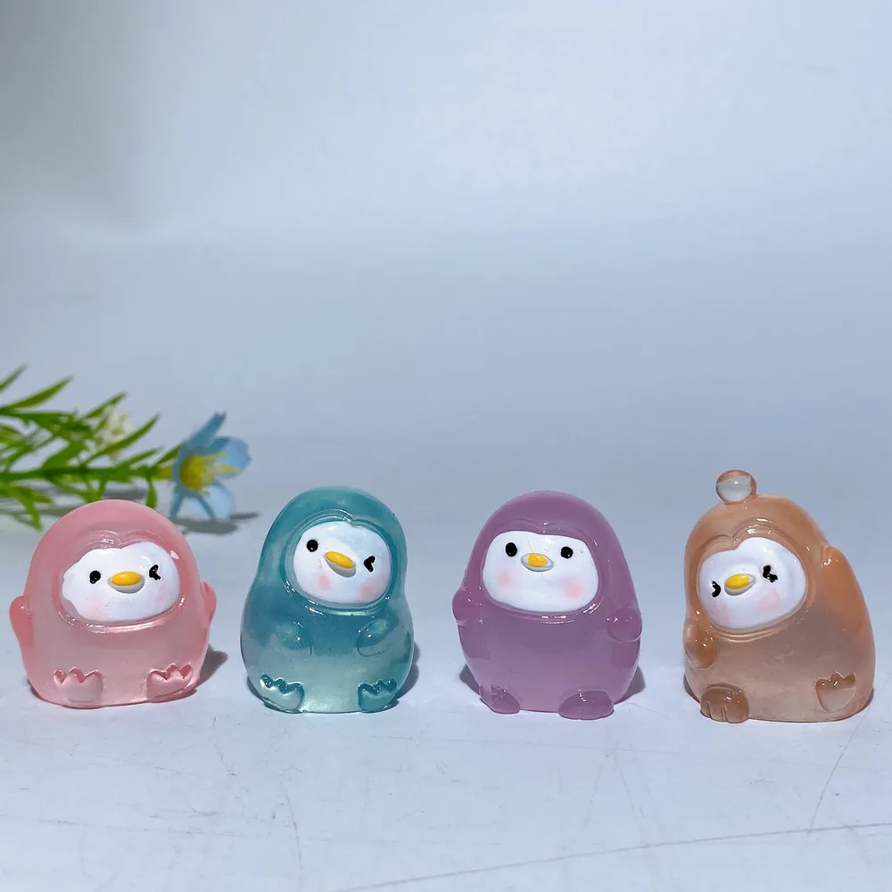 1.1" Luminous Penguin Carving Crystal Healing Bulk Wholesale