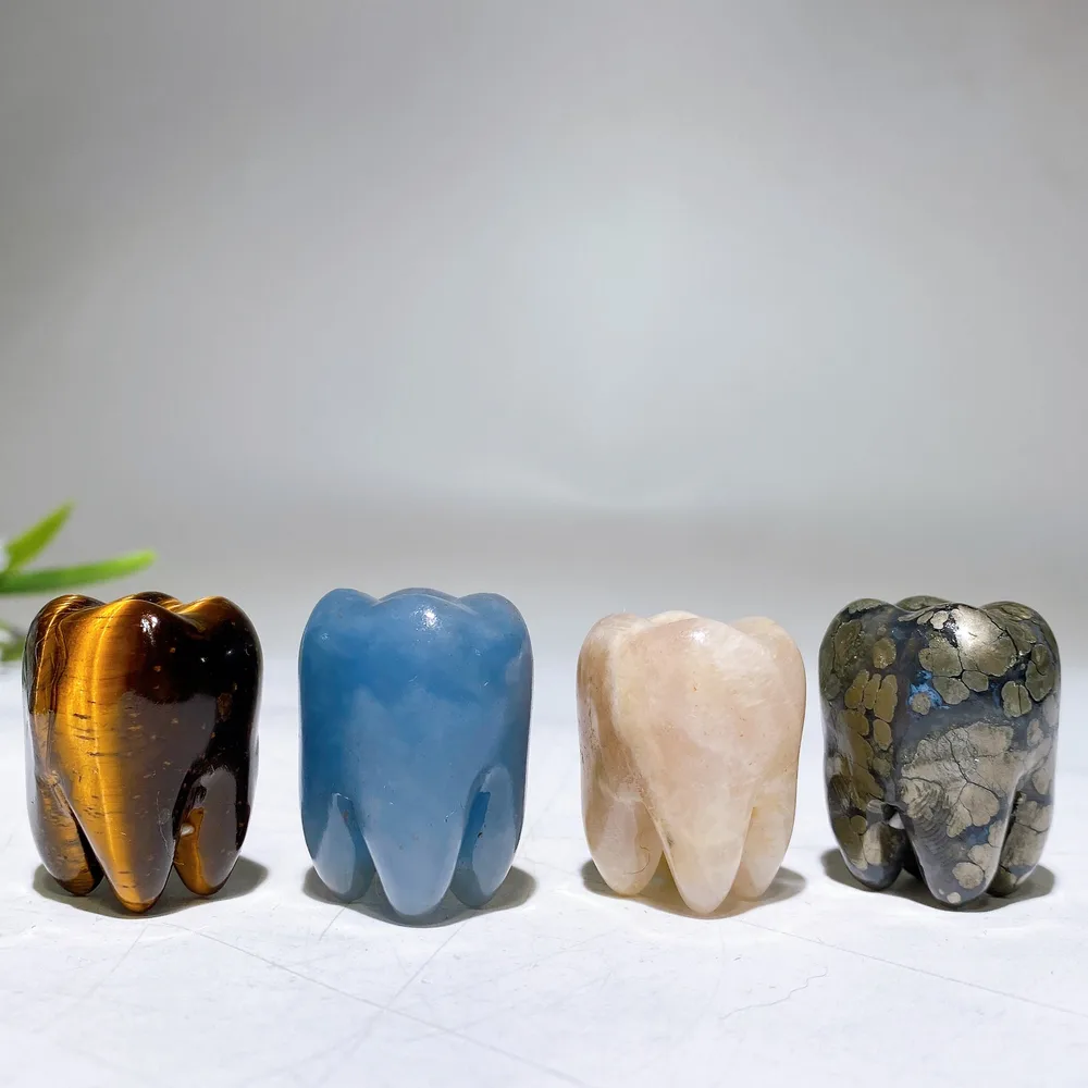 1.2" Crystal Tooth Carving Crystal Healing Bulk Wholesale