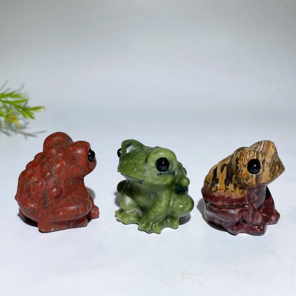 1.4" Crystal Toad Carving Crystal Healing Bulk Wholesale