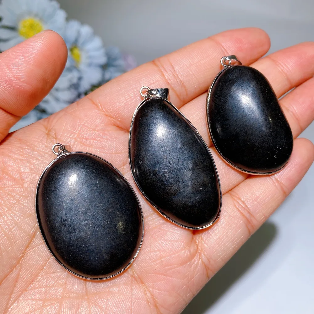 1.5"-1.8" Schungite Pendant Crystal Healing Bulk Wholesale