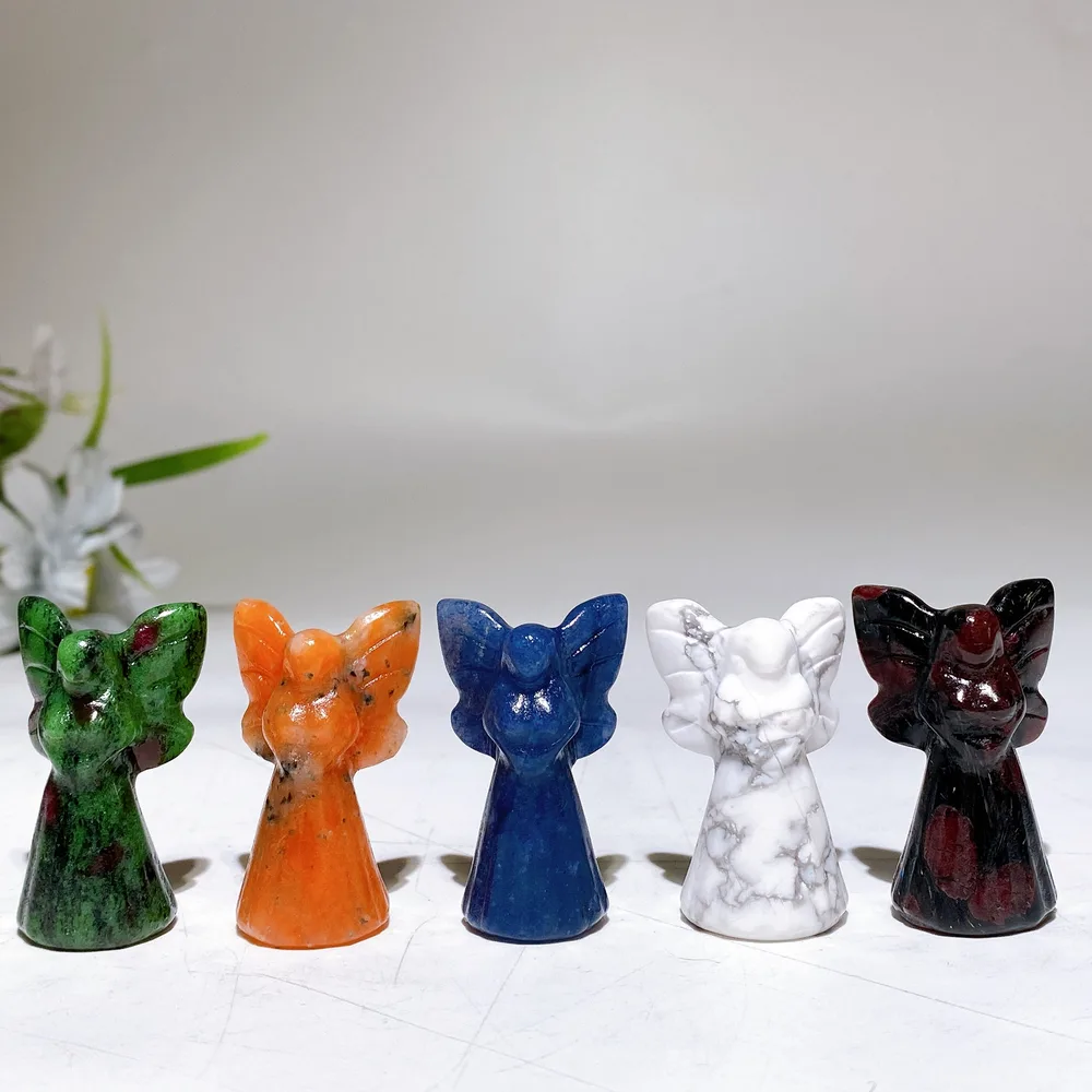 1.5" Crystal Angel Carving Crystal Healing Bulk Wholesale