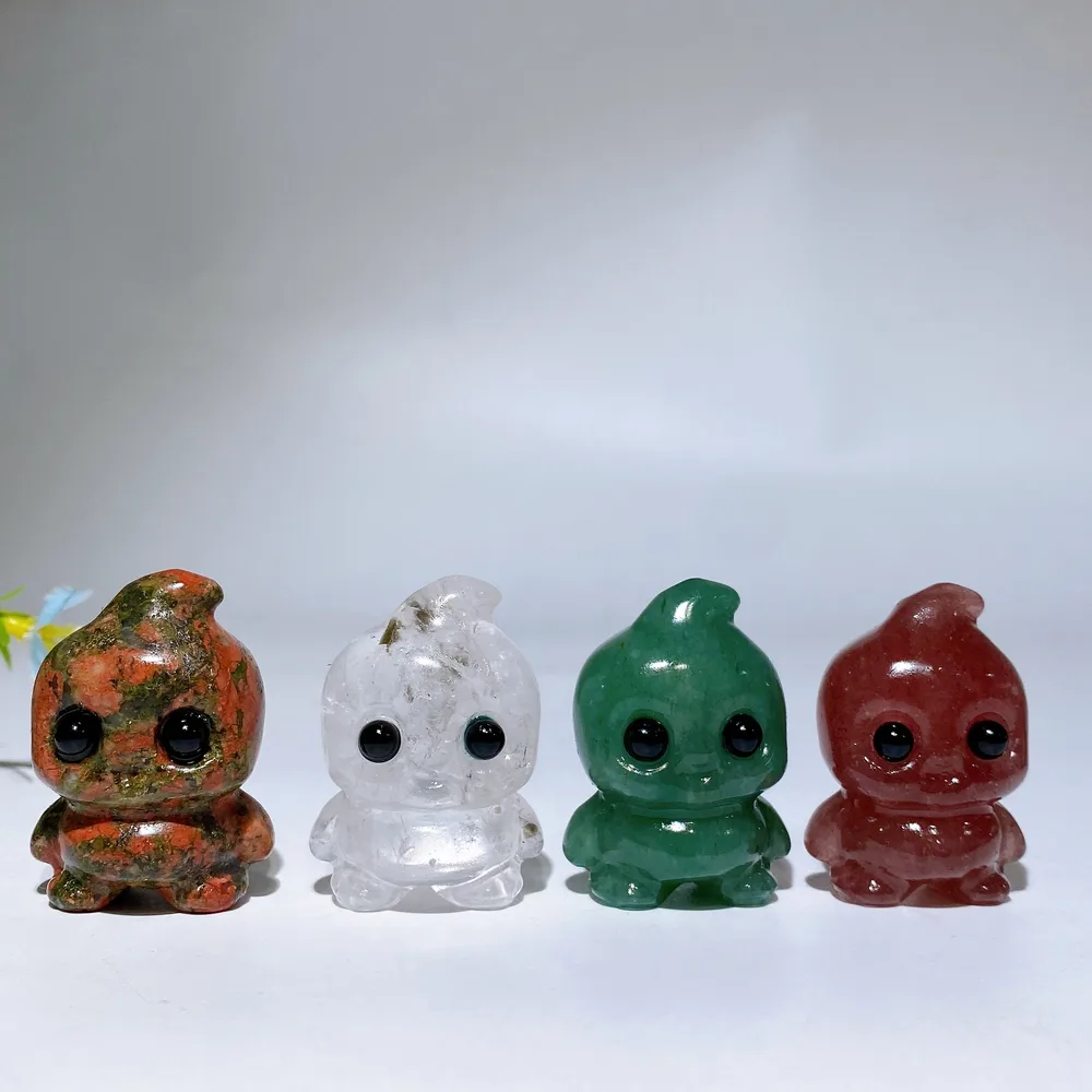 1.6" Crystal Baby Ghost Carving Crystal Healing Bulk Wholesale