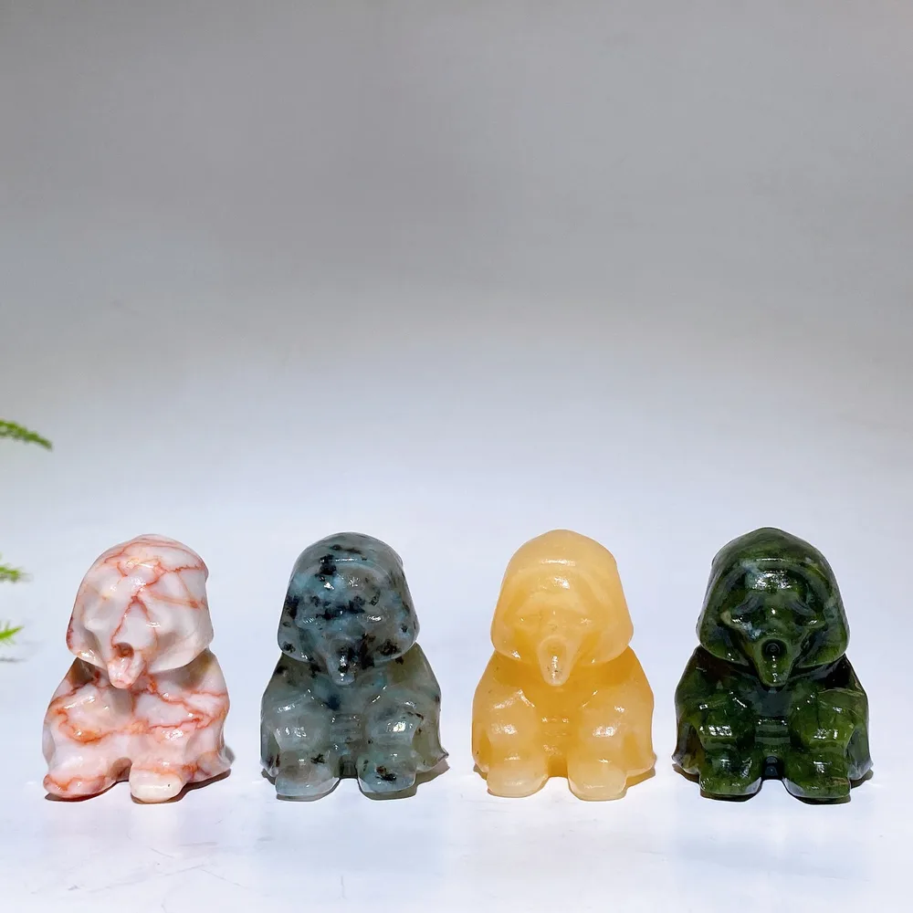 1.6" Crystal Ghost Carving Crystal Healing Bulk Wholesale