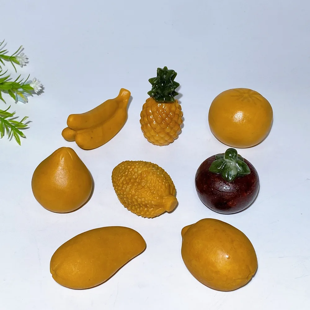 1.7"-2.5" Crystal Fruit Carving Collection Crystal Healing Bulk Wholesale