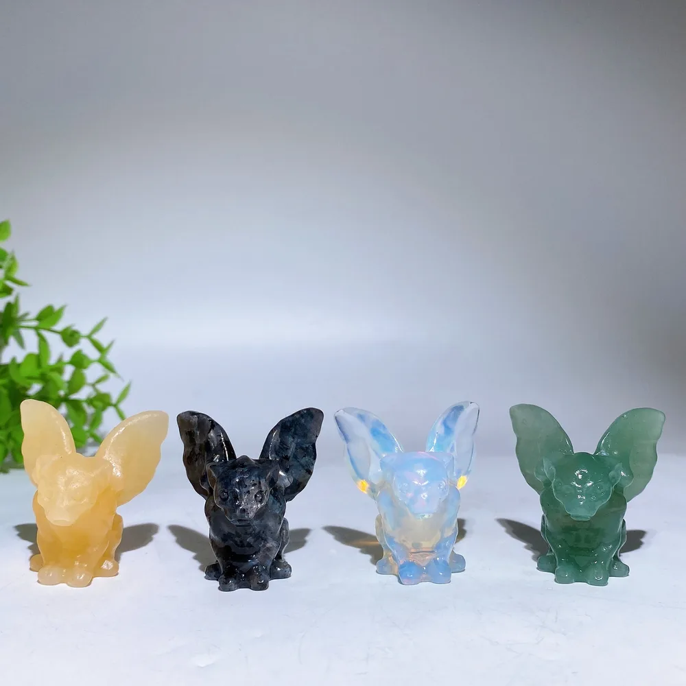 1.7" Crystal Gargoyle Carving Crystal Healing Bulk Wholesale