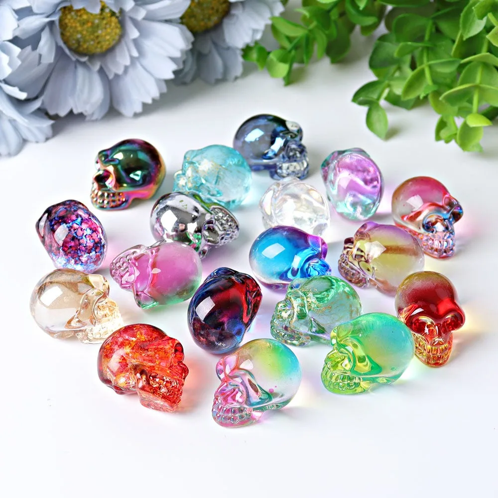 1" Aura Skull Angel Crystal Carvings (Random sending color) Best Crystal Wholesalers