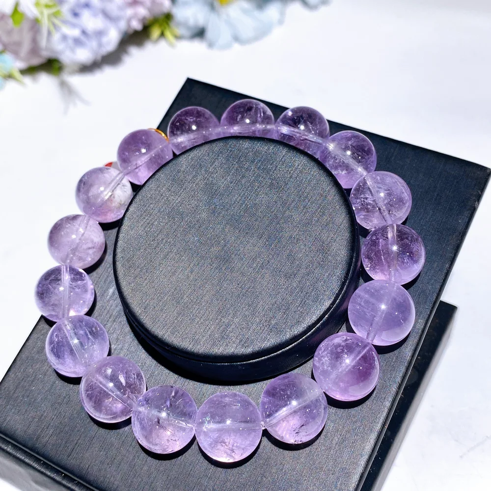 10-12mm Lavender Amethyst Bracelet Crystal Healing Bulk Wholesale