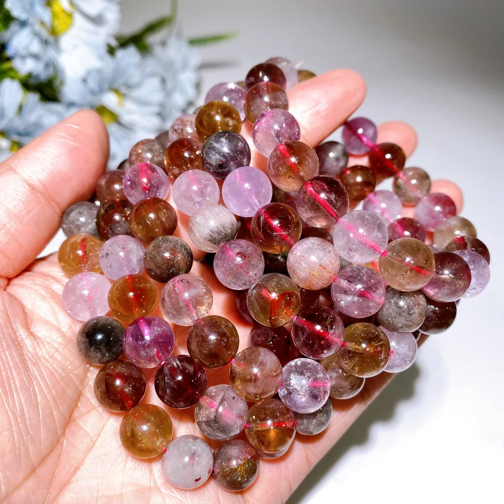 10.5mm Auralite 23 Bracelet Crystal Healing Bulk Wholesale