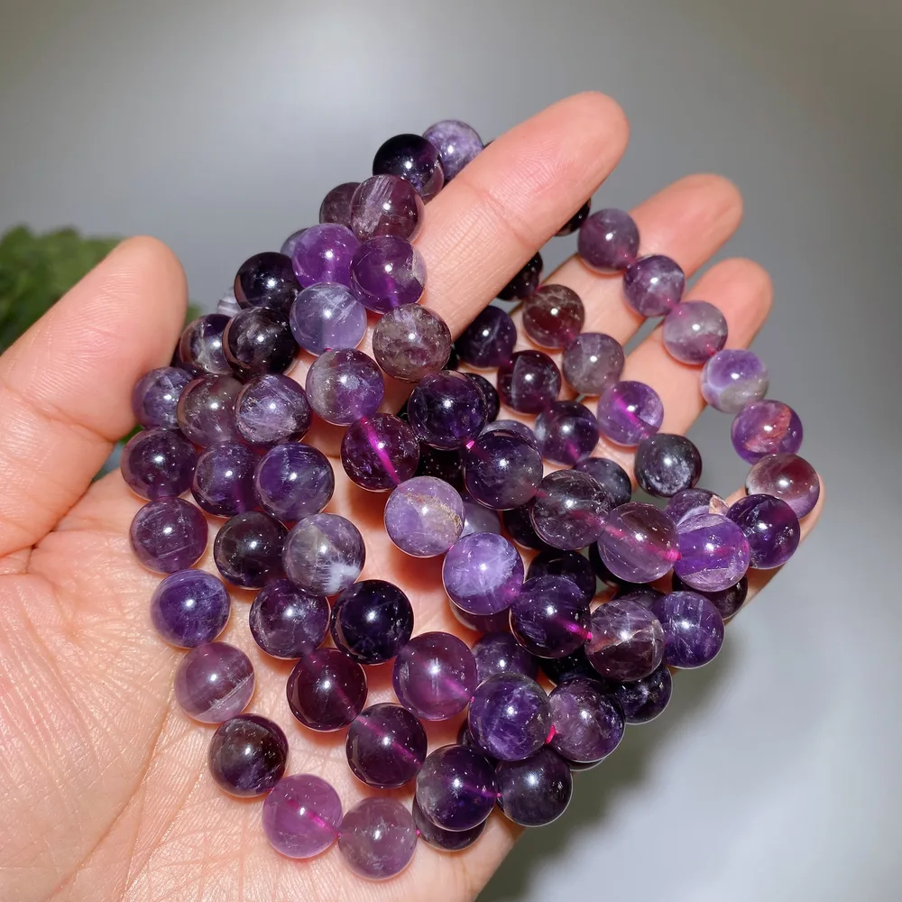 10mm Purple Auralite 23 Bracelet Crystal Healing Bulk Wholesale